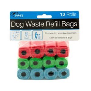Dog Waste Refill Bags 12 rolls of 15 Poop Bags each Total 180 bag